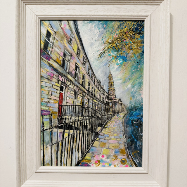 Original Painting- Cityscape- Edinburgh- ‘Bellevue Crescent Radiance