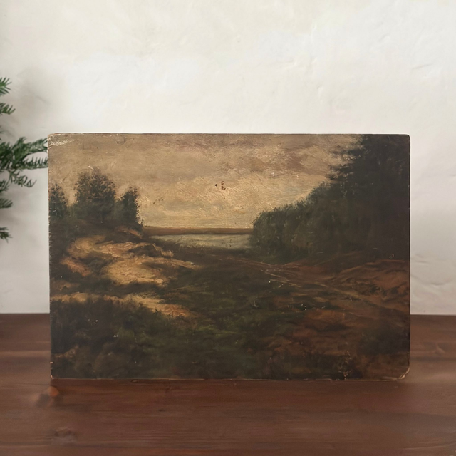 la magnifique huile sur plaque