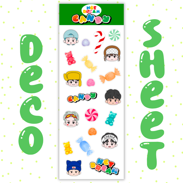 Candy Deco Sticker Sheet