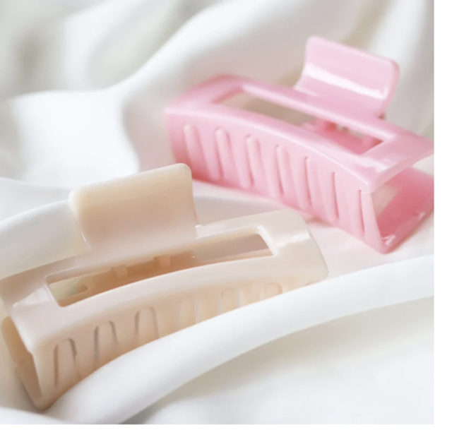 Haarklem Glanzend Recht Glazed Beige