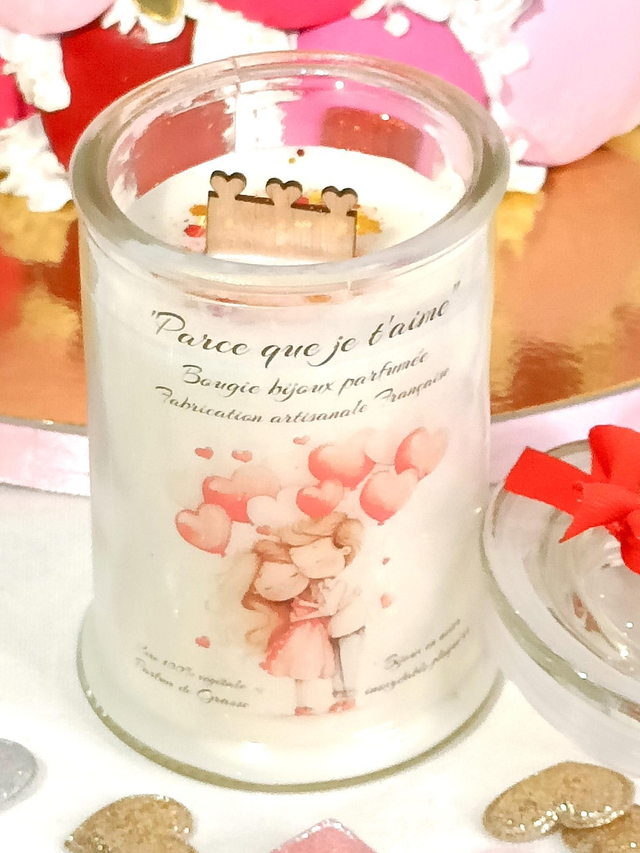 Bougie bijou bonbonnière