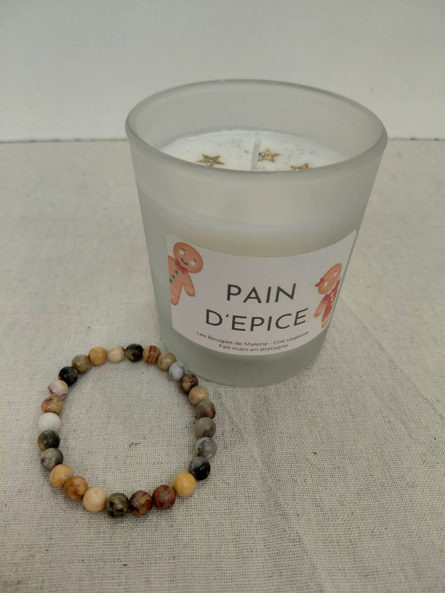 Bougie surprise pain d'épice