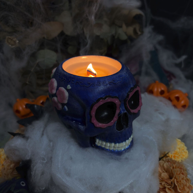 Vela aromática Dalia y Granadina &quot;La Catrina&quot; Ed.Día de Muertos 2025