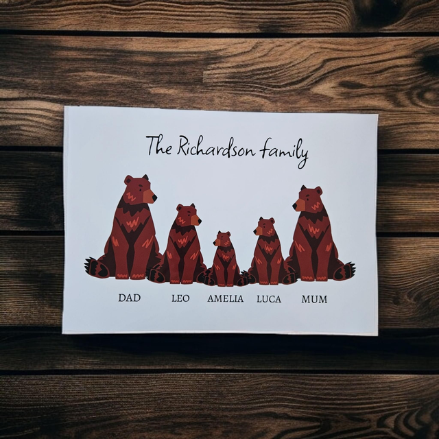 Family Bear Print 🧸