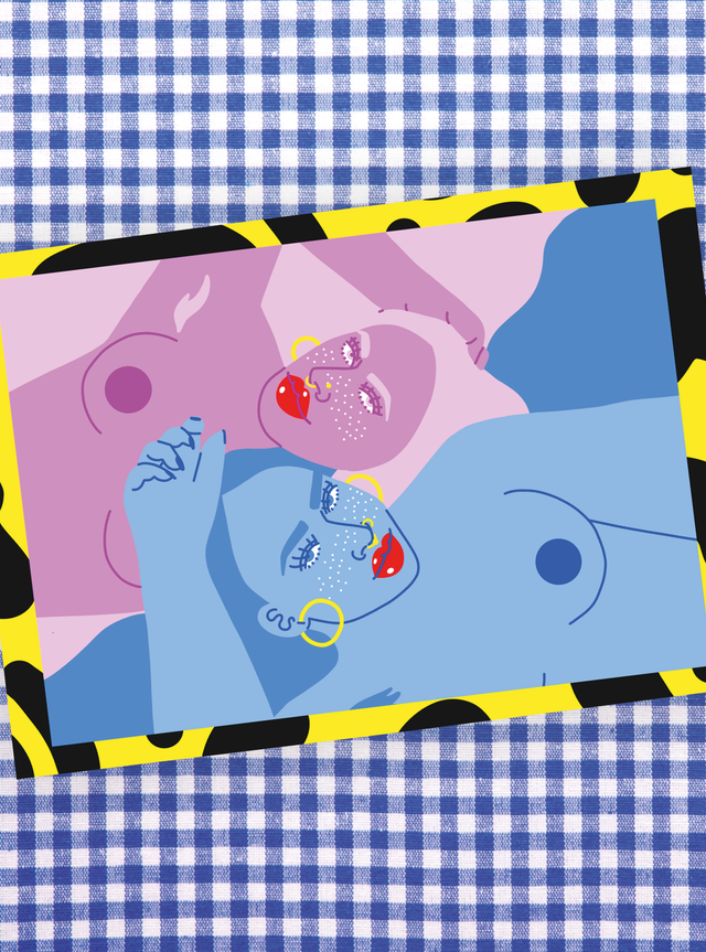 Femme à la peau bleue - Impression A3 