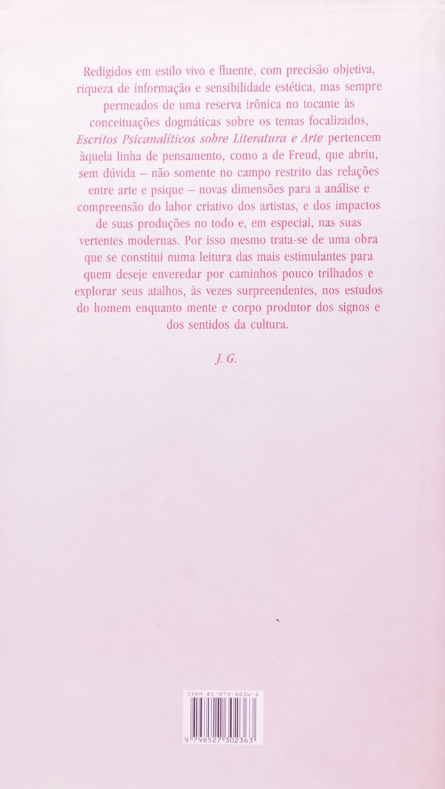 Escritos Psicanalíticos Sobre Literatura e Arte