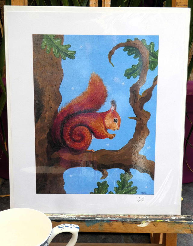 Open Edition Fine Art Print , from my "Busy Lives" collection, "Time for a Break"