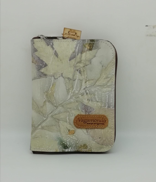 Muschio-Portafoglio Artigianale In Pelle