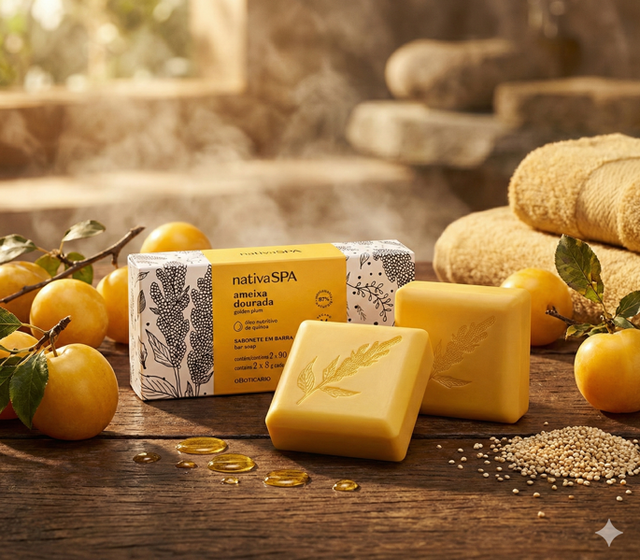 SABONETE AMEIXA DOURADA 2UD