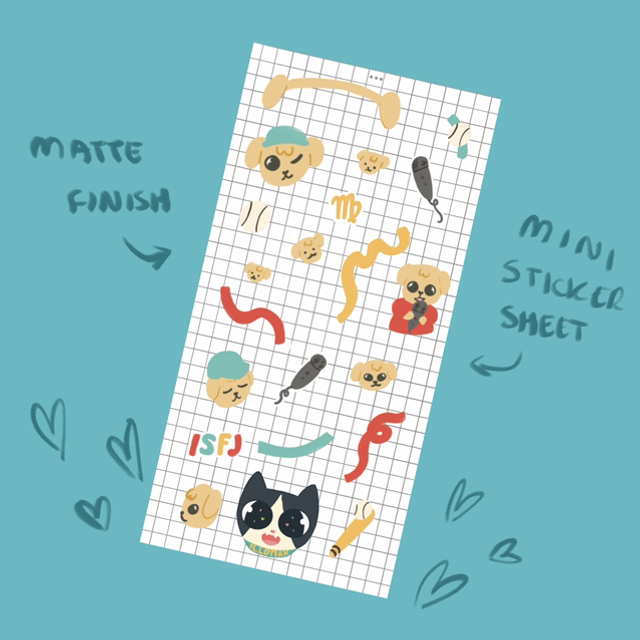 Stray Kids Deco Stickersheet | Seungmin PuppyM