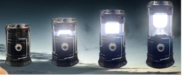 LED Kampeerlamp uitschuifbaar op zonne energie