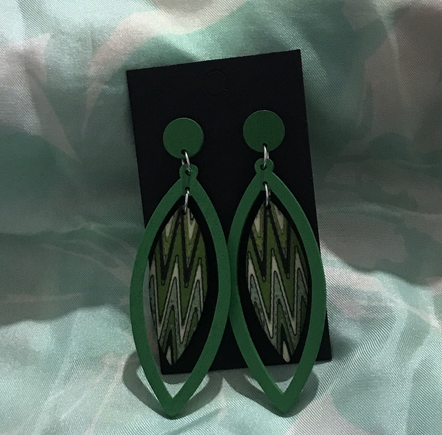 Wood Earrings- Mixed - MSDE80