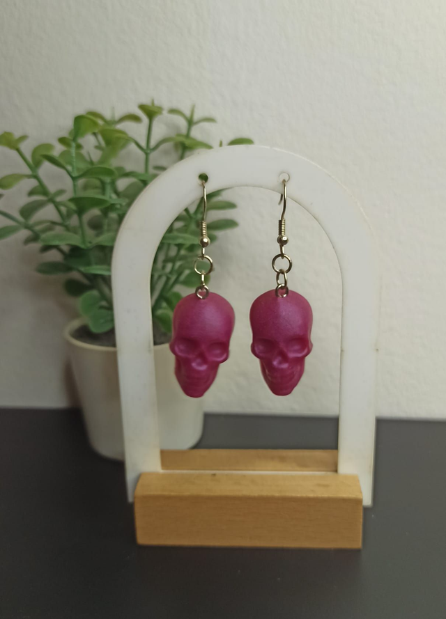 Boucle d&#039;oreille tête de mort (414)