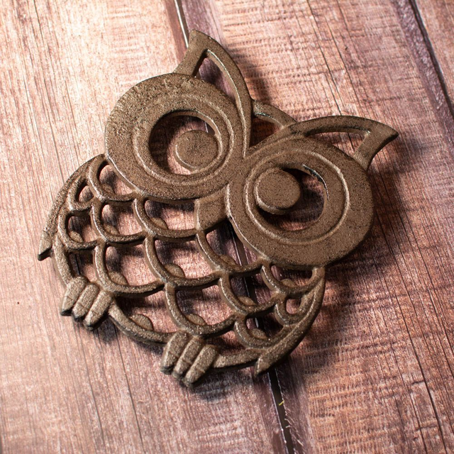 Cast Iron Owl Trivet