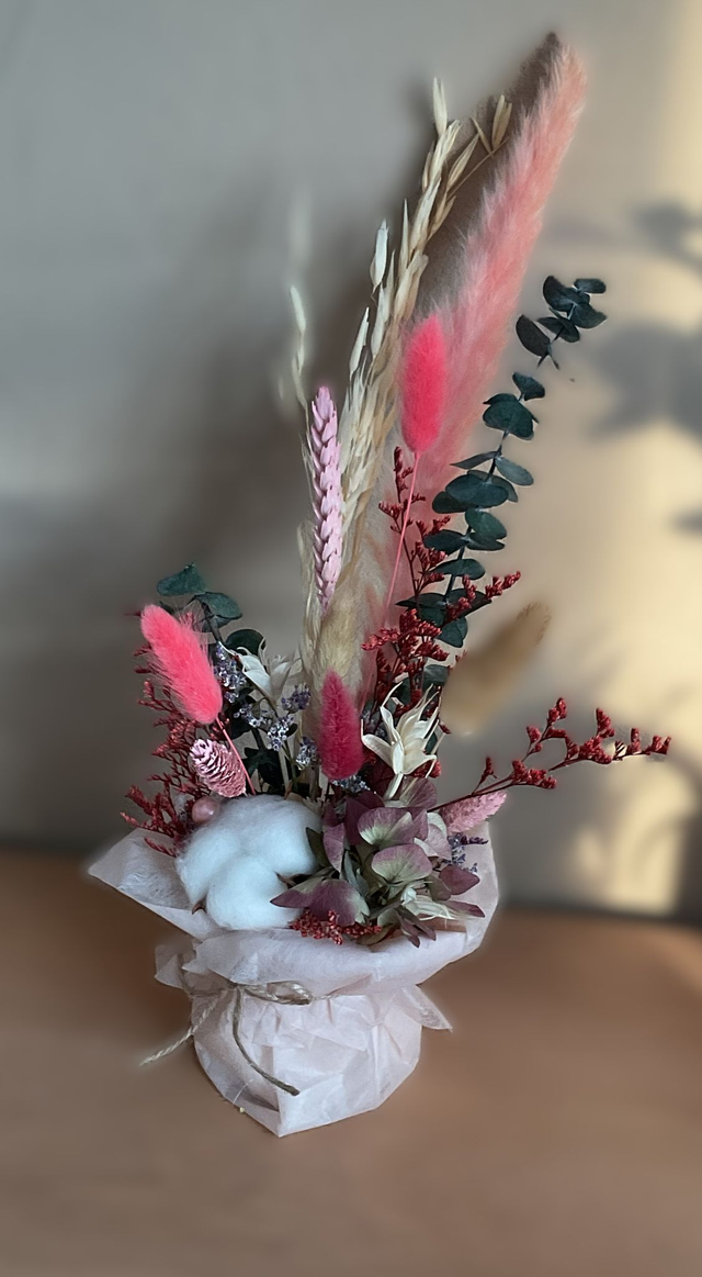 Composition florale rose