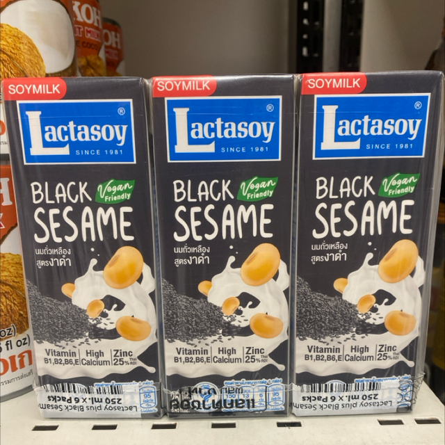 Lactasoy Black Sesame 6pk