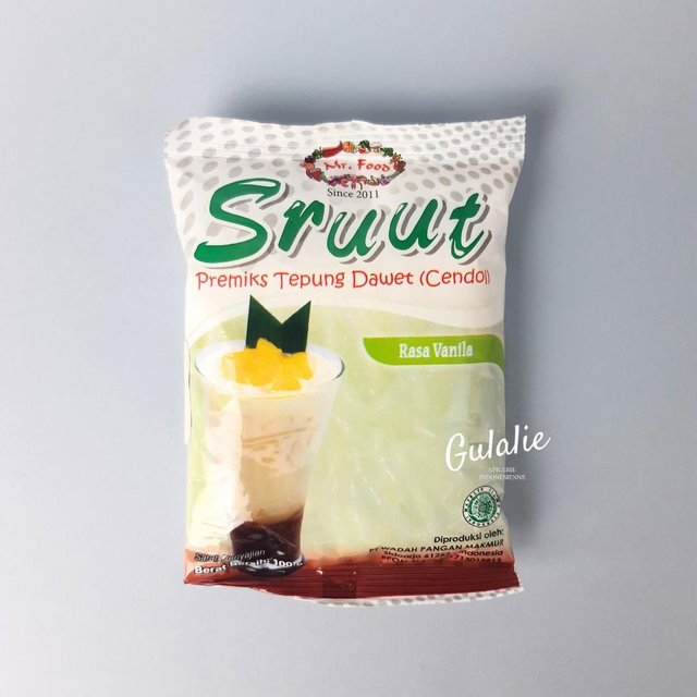 SRUUT Tepung Cendol Rasa Vanilla - Farine Mix de Cendol Parfum Vanille