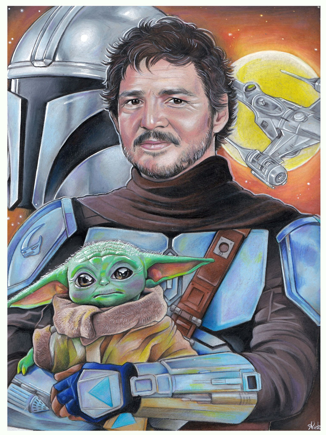 Pedro Pascal Mando Sticker