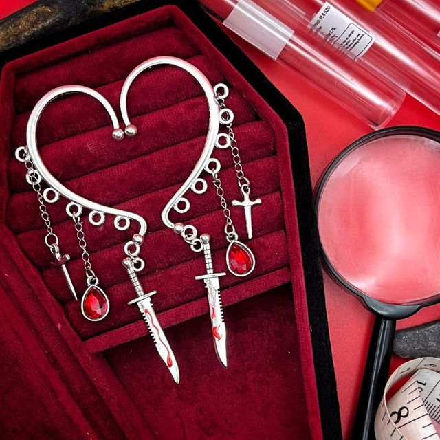 Psycho ear cuffs