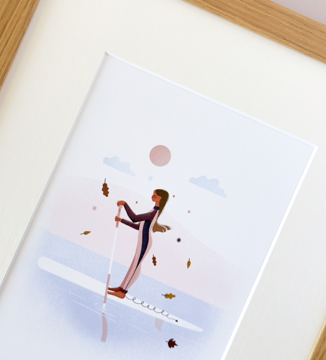 Affiche Faire du paddle