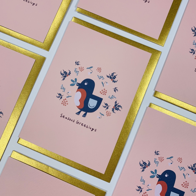 Robin Christmas Card 