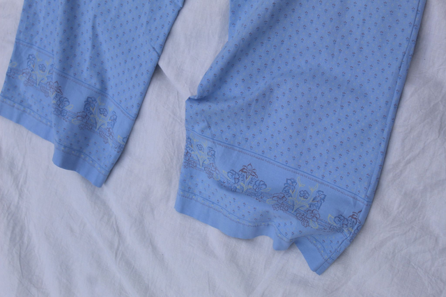 Pantalon bleu à motif - Taille 2