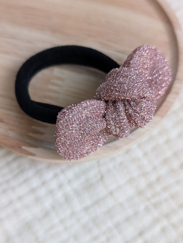 Elastique Noeud Romie à paillettes Edition Spéciale Fêtes