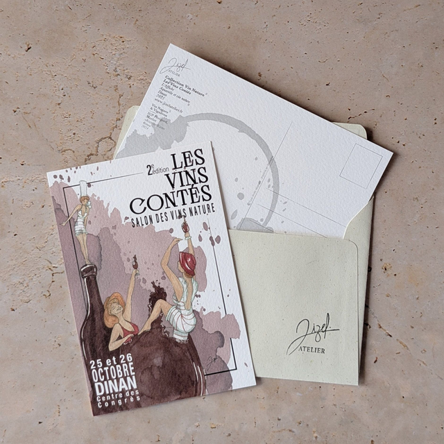 Carte postale - Vin Nature - Vins Contés, Affiche 2025