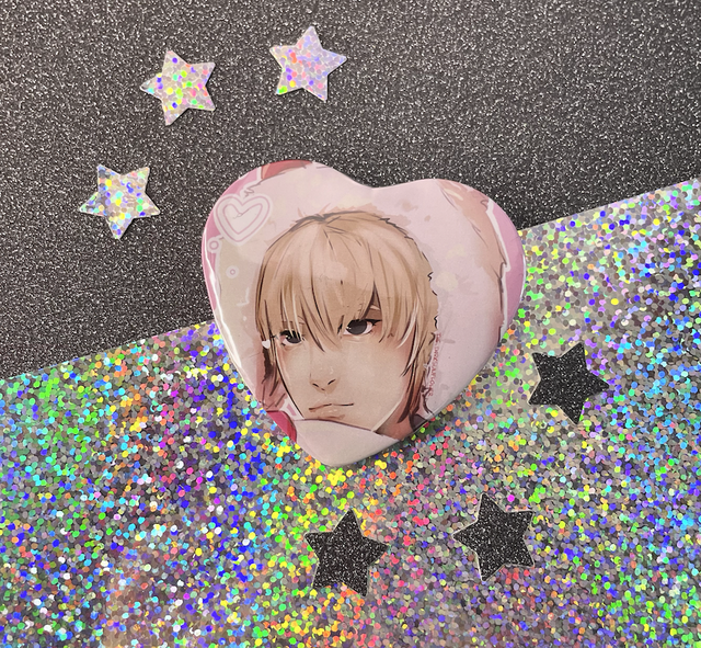 Soul P1Harmony Heart Button Pin