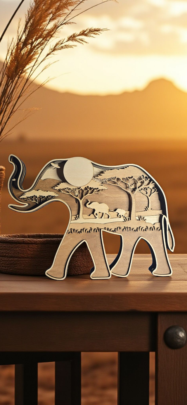 Eléphant multicouches