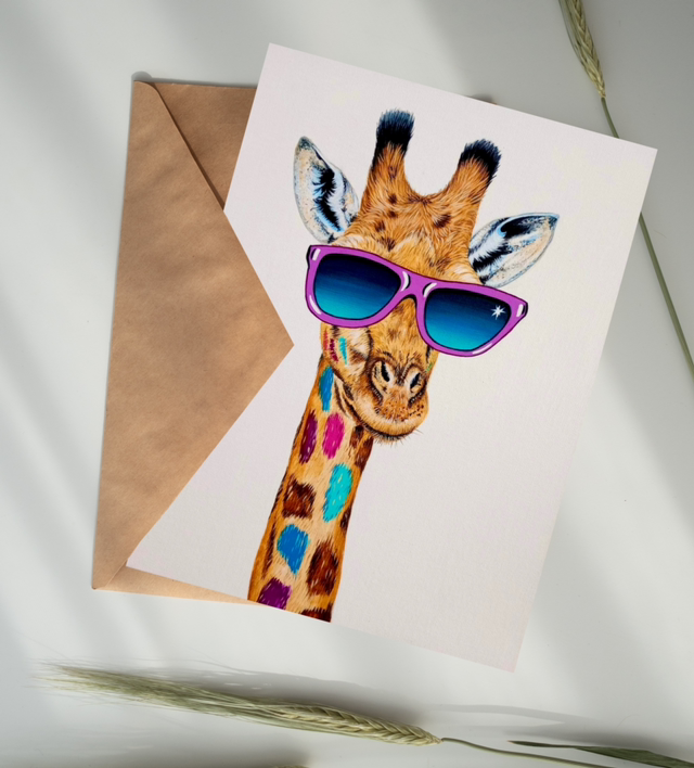 ‘See No Evil Giraffe’ Greeting Card