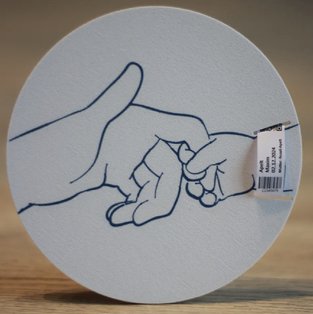 Geboortebandjes Herinneringsbord – met standaard