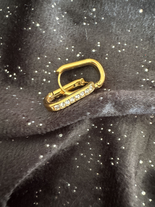 créole ovale strass