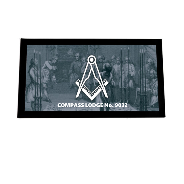 Custom Masonic Bar Runner/ Mat 