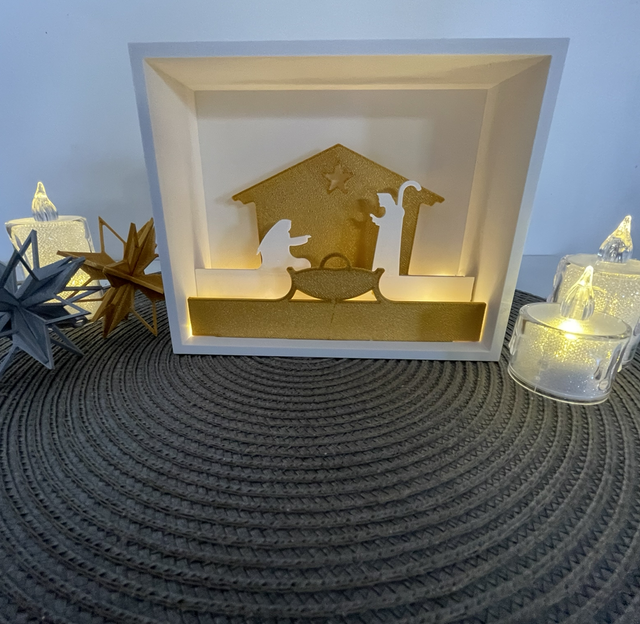 Décoration Noël -Crèche lumineuse