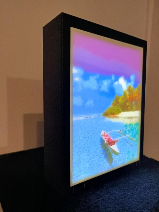 Lampe Lithophanie Douceur de Polynésie