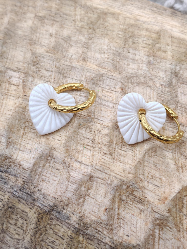 A Choupettes Cœur soleil blanc