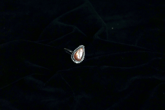 Sonnenstein Silberring für Lebensfreude