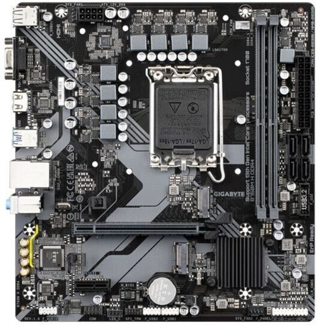 02.2.0063 – Scheda Madre Gigabyte B760M H DDR4 – Micro‑ATX business per Intel 12ª/13ª/14ª Gen