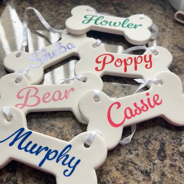 Custom Dog Bone Decoration 