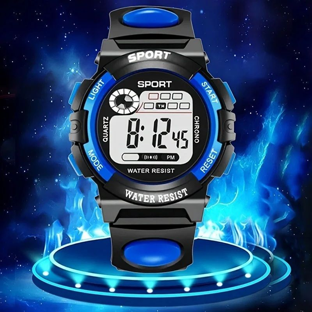 montre de sport fonction réveil et chronomètre lumineuse