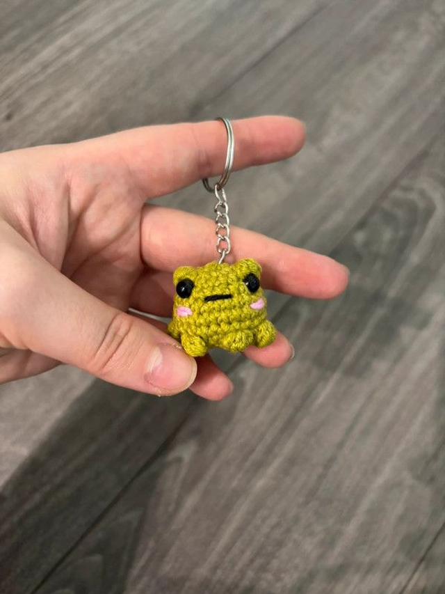 Porte clé Grenouille fait main