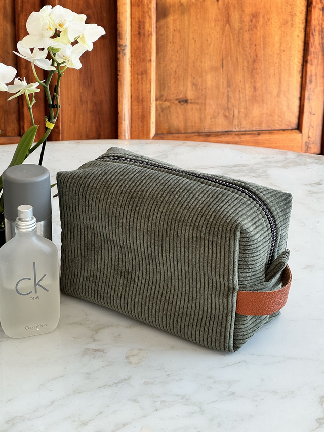 Trousse de toilette velours homme