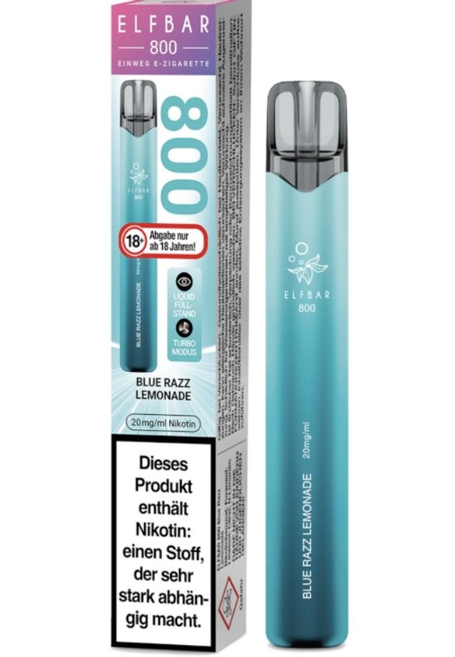 ELFBAR 800 Einweg E-Zigarette – Blue Razz Lemonade | 20 mg