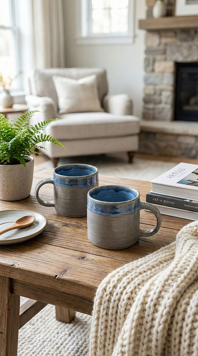 Bacalar Blue & Ash Mug