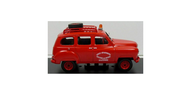 RENAULT colorale 4X4 break Incendie 1955 1/43
