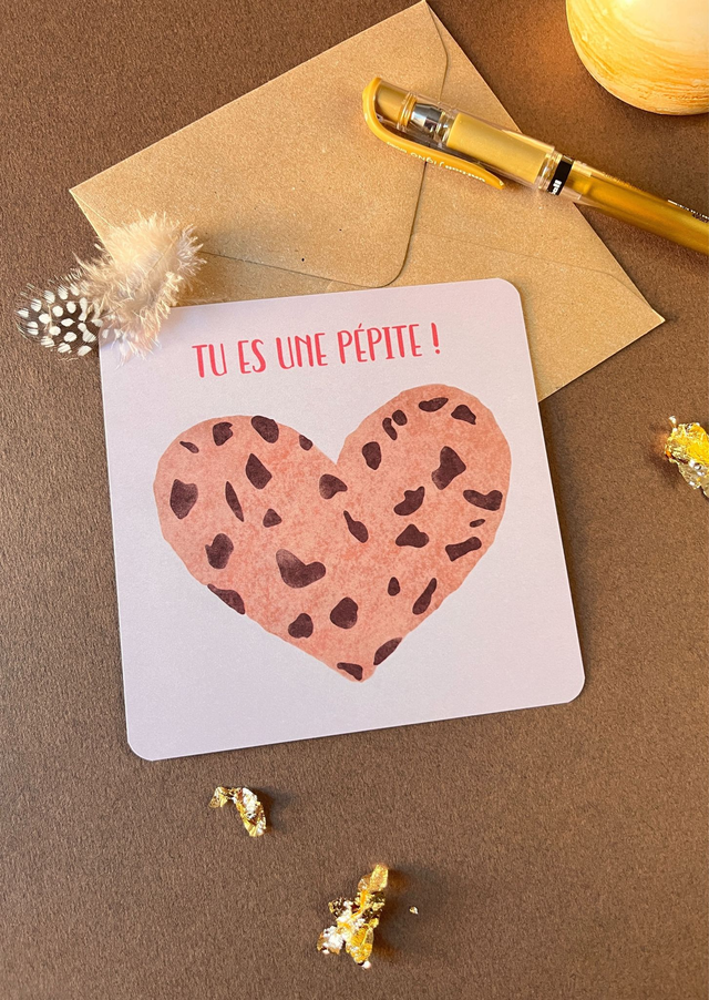 Carte de vœux "Pépite"