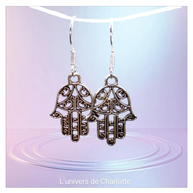 Boucles d&#039;oreilles &quot;Hamza&quot;