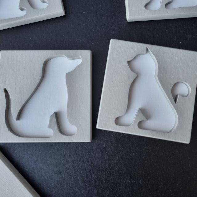 Tris in Legno - Gatto Vs Cane