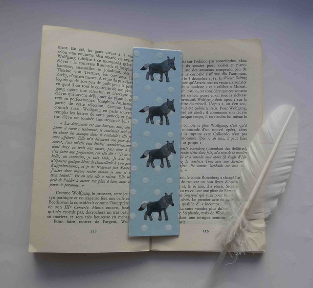 La meute de loups du marque-page